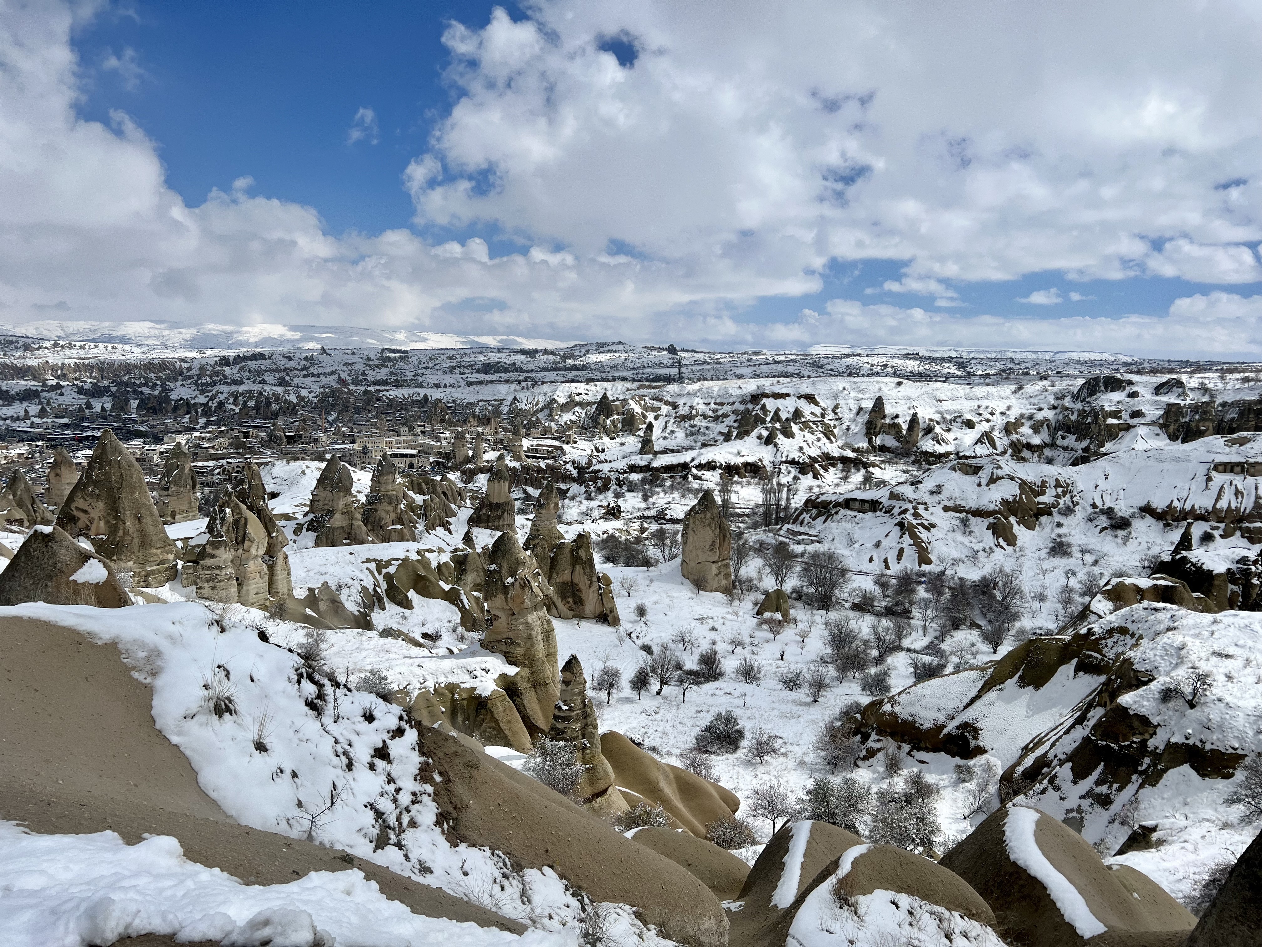 cappadocia, turkey in snow