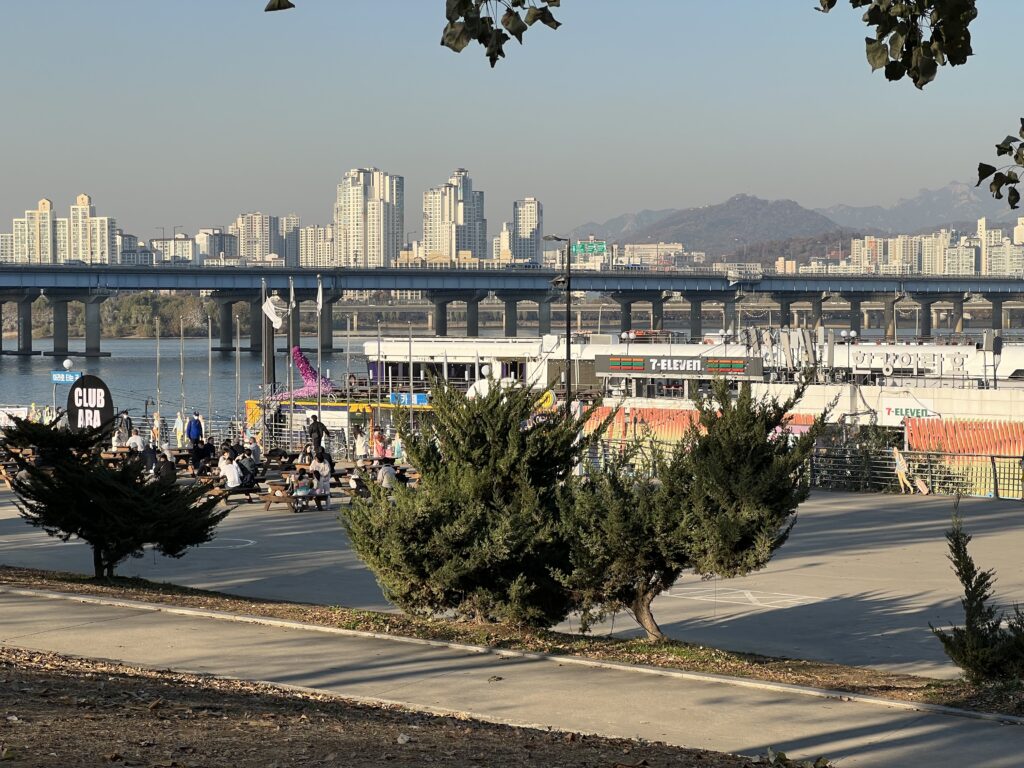 View of Han river outside Conrad Seoul