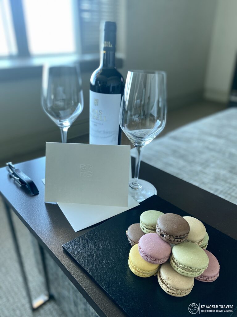 Hotel Arts Barcelona welcome amenity