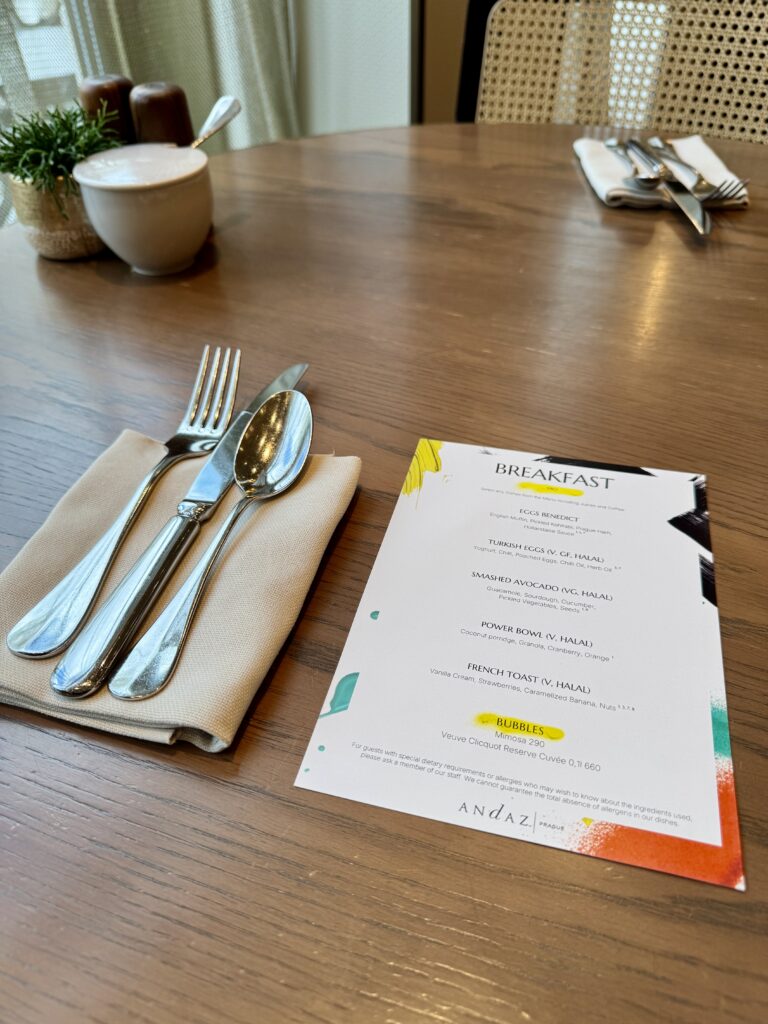 Andaz Prague Breakfast